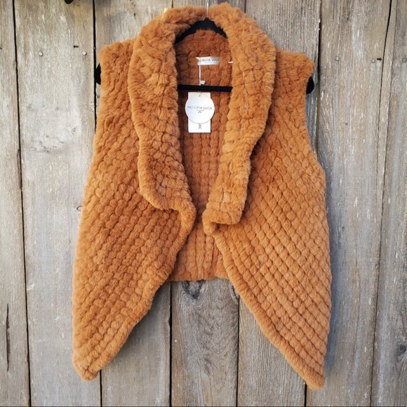 Patrizia Luca Milano Faux Fur Vest 